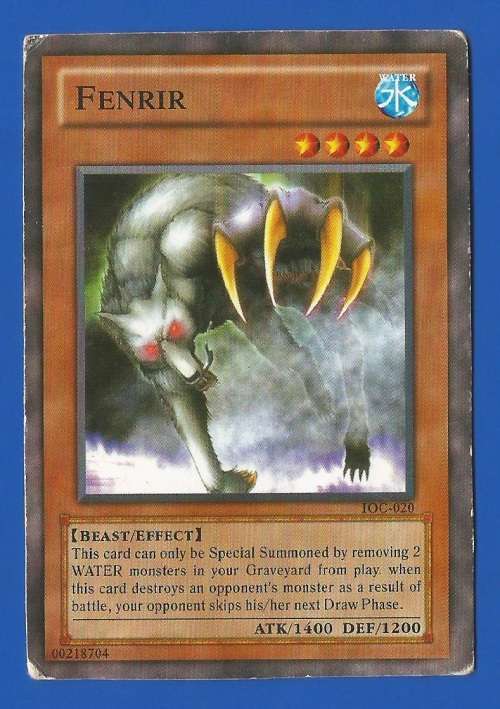 YU-GI-OH Trading Card Game-Konami-Fenrir-ATK-1400-DEF-1200