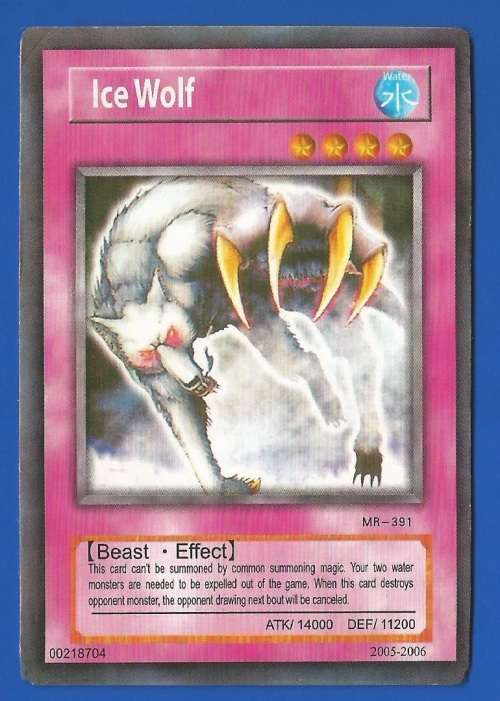 YU-GI-OH Trading Card Game-Konami-Ice Wolf-ATK-14000-DEF-11200
