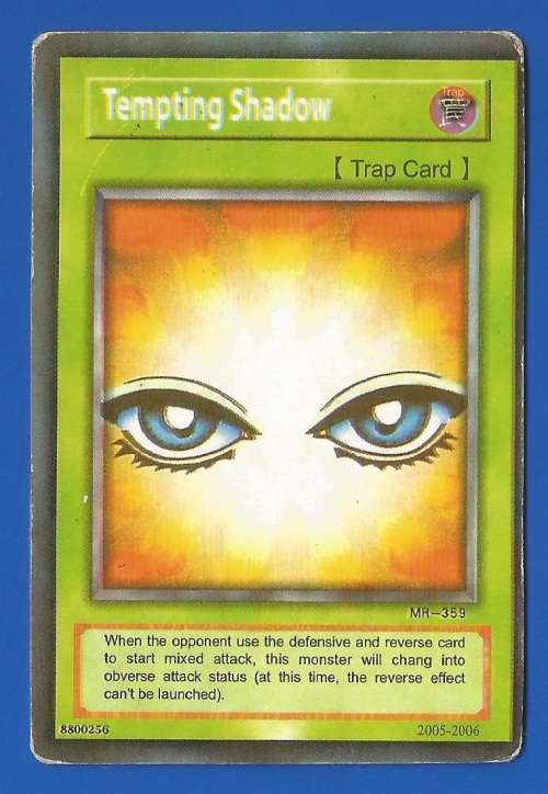 YU-GI-OH Trading Card Game-Konami-Tempting Shadow-Trap Card