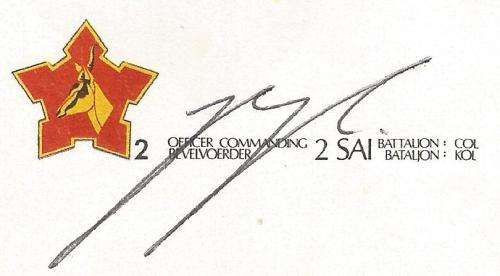 RSA-S A Army Foundation-FDC-Cover-No2-Signed-1987-Infantry Battalion-No1444of7000-Thematic-Army