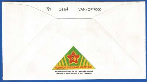 RSA-S A Army Foundation-FDC-Cover-No2-Signed-1987-Infantry Battalion-No1444of7000-Thematic-Army