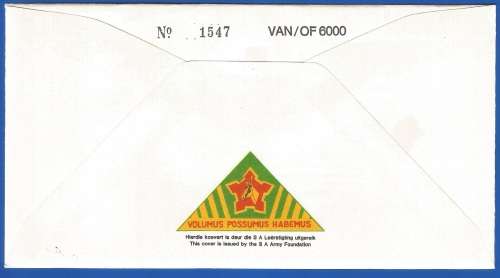 RSA-S A Army-FDC-Cover-No6-Signed-1987-Infantry Training Unit-No1547of6000-Thematic-Army-Military