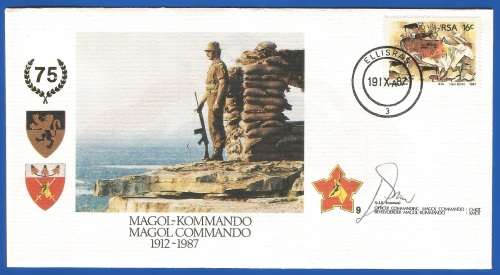 RSA-S A Army-FDC-Cover-No9-Signed-Magol Commando-No1231of6000-Thematic-Army-Military