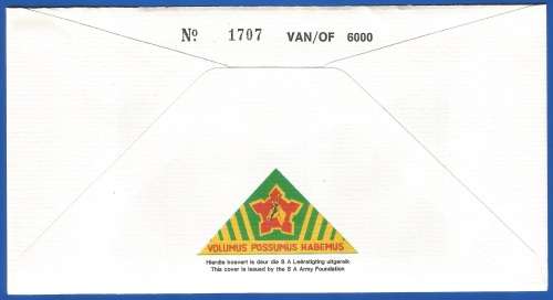 RSA-S A Army-FDC-Cover-No13-Signed-Wemmer Pan Commando-No1707of6000-Thematic-Army-Military