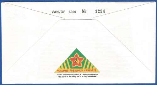 RSA-S A Army-FDC-Cover-No15-Signed-Pretoria Regiment-No1234of6000-Thematic-Army-Military