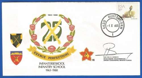 RSA-S A Army-FDC-Cover-No16-Signed-Infantry School-No1817of5000-Thematic-Army-Military