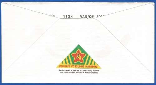 RSA-S A Army-FDC-Cover-No19-Signed-Regiment Bloemspruit-No1138of5000-Thematic-Army-Military