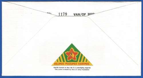 RSA-S A Army-FDC-Cover-No22-Signed-Pretoria Highlanders Regiment-No1179of3000-Thematic-Army-Military