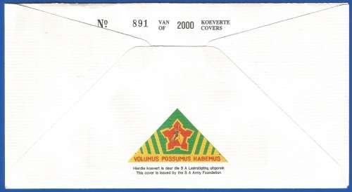 RSA-S A Army-FDC-Cover-No32-Signed-School of Armour-No891of2000-Thematic-Army-Military