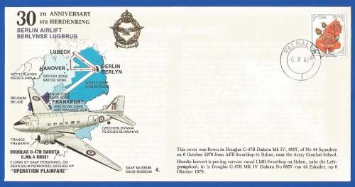 South African Air Force-FDC-Cover-No4-Signed-1979-No465of10000-Thematic-Military-Plane-Air Force