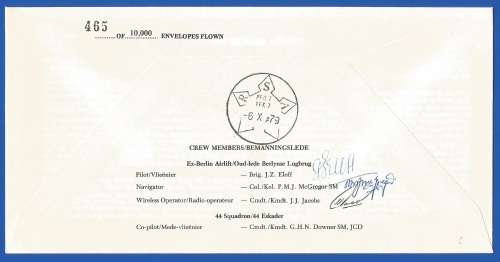 South African Air Force-FDC-Cover-No4-Signed-1979-No465of10000-Thematic-Military-Plane-Air Force