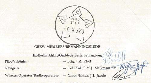 South African Air Force-FDC-Cover-No4-Signed-1979-No465of10000-Thematic-Military-Plane-Air Force