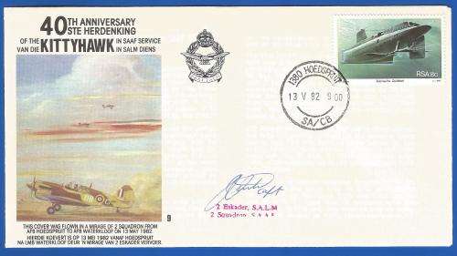South African Air Force-FDC-Cover-No9-Signed-1982-No554of2500-Thematic-Military-Plane-Air Force