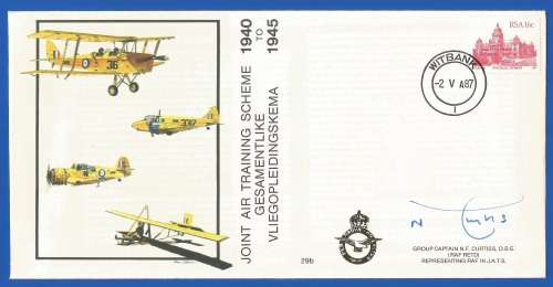 South African Air Force-FDC-Cover-No29b-Signed-1987-No698of7000-Thematic-Military-Plane-Air Force
