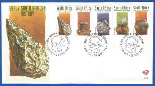 RSA-Early South African History-SACC6.77/6.78-1998-FDC-Cover-Thematic-Symbols-History