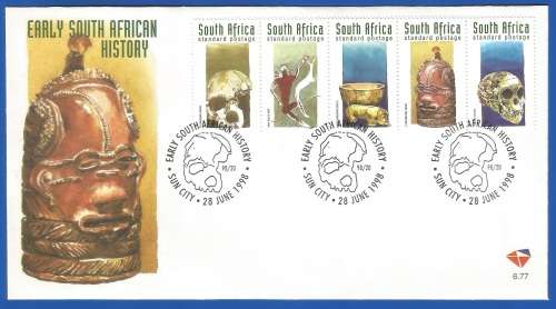 RSA-Early South African History-SACC6.77/6.78-1998-FDC-Cover-Thematic-Symbols-History