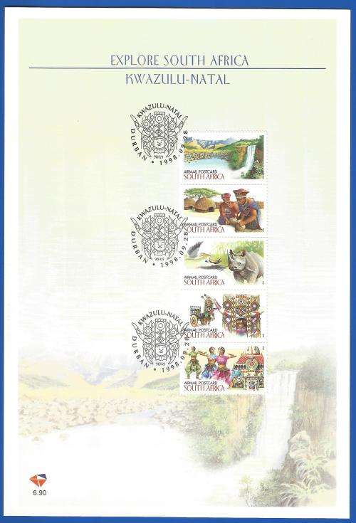 RSA-Explore South Africa-SACC6.81+6.90-1998-FDC-Cover-Thematic-Places of Interest-Scenery