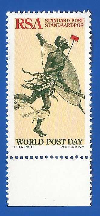 RSA-MNH-World Post Day-1995-SACC 920-Thematic-Symbol