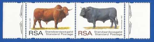 RSA-MNH-South African Indigenous Cattle -1997-SACC 1056 +1057-Thematic-Fauna-Cattle