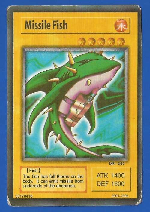YU-GI-OH-Trading Card Game-Konami-2005-2006-Missile Fish-ATK-1400-DEF-1600