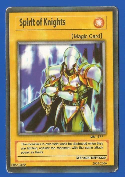 YU-GI-OH-Trading Card Game-Konami-2005-2006-Spirit of Knights-ATK-2500-DEF-3220
