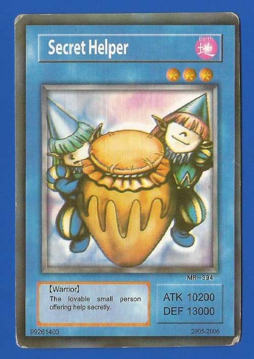 YU-GI-OH-Trading Card Game-Konami-2005-2006-Secret Helper-ATK-10200-DEF-13000