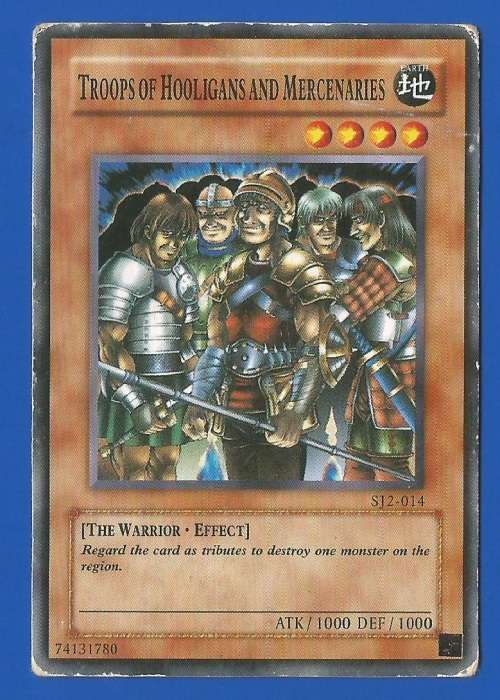 YU-GI-OH-Trading Card Game-Troops of Hooligans and Mercenaries-ATK-1000-DEF-1000