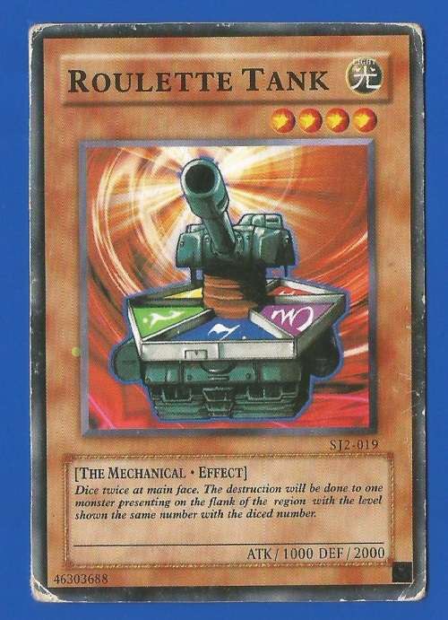 YU-GI-OH-Trading Card Game-Roulette Tank-ATK-1000-DEF-2000