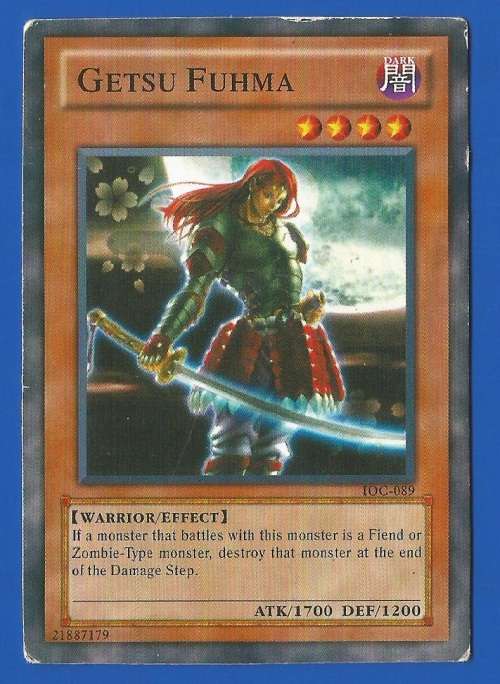 YU-GI-OH-Trading Card Game-Konami-Getsu Fuhma-ATK-1700-DEF-1200