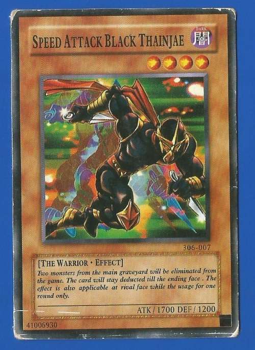 YU-GI-OH Trading Card Game-Speed Attack Black Thainjae-ATK-1700-DEF-1200