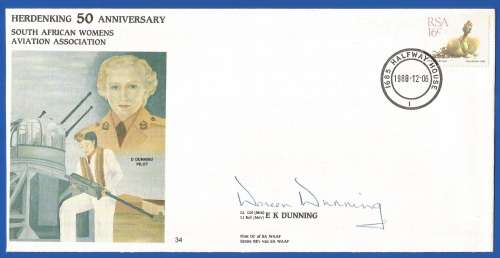 South African Air Force-FDC-Cover-No34-Signed-1988-No 1886 of 7000-Thematic-Military-Plane-Air Force