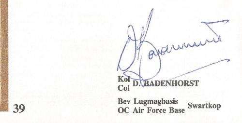 South African Air Force-FDC-Cover-No39-Signed-1991-No 1617 of 4000-Thematic-Military-Plane-Air Force