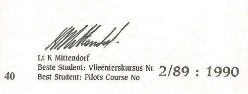 South African Air Force-FDC-Cover-No40-Signed-1991-No 1935 of 4000-Thematic-Military-Plane-Air Force