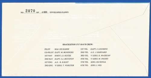 South African Air Force-FDC-No2-1978-No 2070 of 4000-Thematic-Military-Plane-Air Force