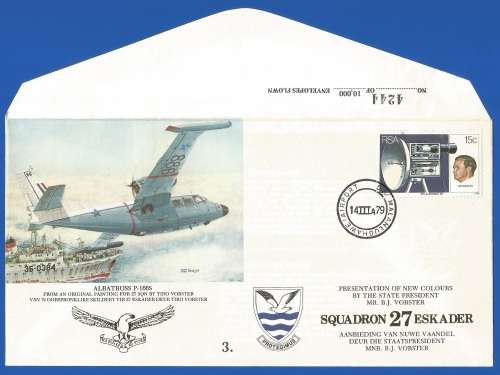South African Air Force-FDC-No3-1979-No 4244 of 10000-Thematic-Military-Plane-Air Force
