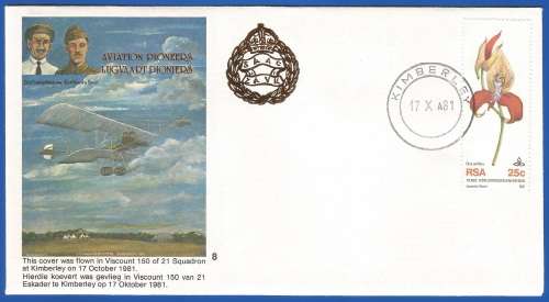 South African Air Force-FDC-No8-1981-Thematic-Military-Plane-Air Force
