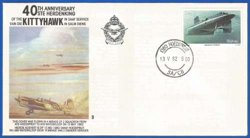 South African Air Force-FDC-No9-1982-Thematic-Military-Plane-Air Force