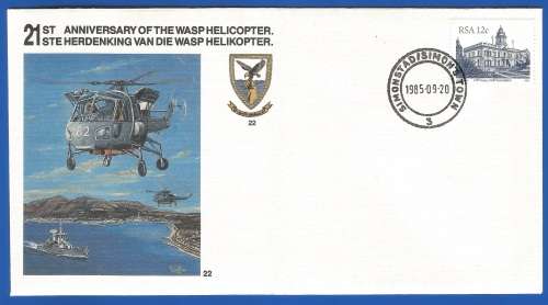 South African Air Force-FDC-No22-1985-No 4928 of 8000-Thematic-Military-Plane-Air Force
