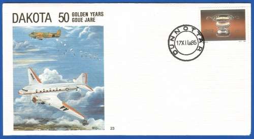 South African Air Force-FDC-No23-1985-No 8387 of 10000-Thematic-Military-Plane-Air Force