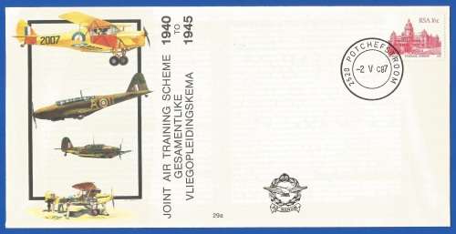 South African Air Force-FDC-No29a-1987-No 4955 of 7000-Thematic-Military-Plane-Air Force