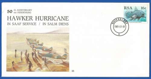 South African Air Force-FDC-No35-1989-No 4029 of 5000-Thematic-Military-Plane-Air Force