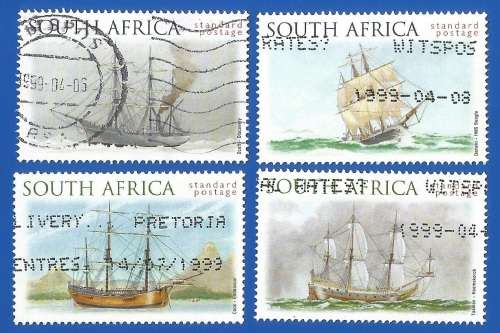 RSA-Used-1999-SACC 1188-1191-Sailing the Southern Oceans-Thematic-Ship-Navy