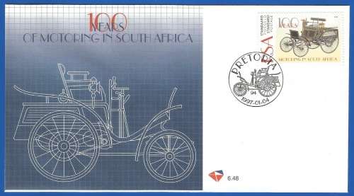 RSA-FDC-1997-SACC 6.48-100 Years of Motoring in South Africa-Thematic-Motoring-Vehicle