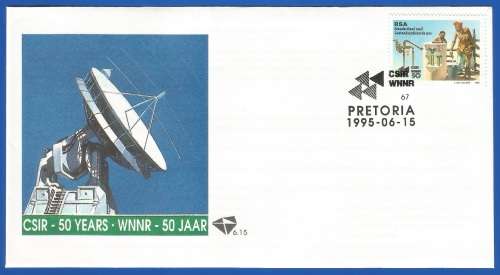 RSA-FDC-Cover-1995-SACC 6.15-50 Years C.S.I.R.-Thematic-Water Pump