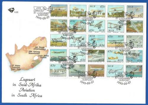 RSA-FDC-SACC 5.23-1993-Aviation in S A-Thematic-Aviation-Planes