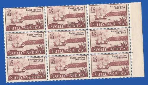 Union of South Africa-SACC126 British Settlers -MNH-Thematic-Scenery-Ship
