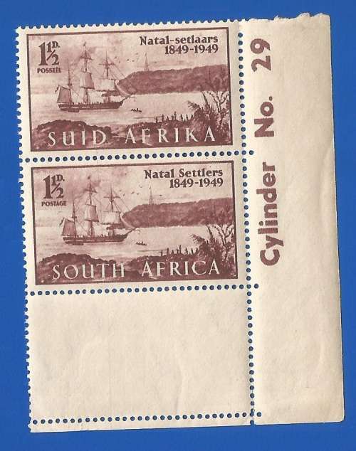 Union of South Africa-SACC126 British Settlers Landing -MNH-Variety-Thematic-Scenery-Ship