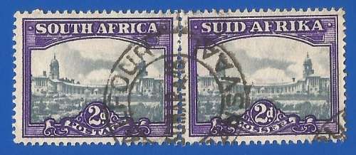 Union of South Africa-Used-SACC106 1948 Balfour Transvaal-Thematic-Building