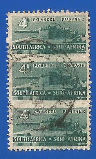 Union of South Africa-Used-SACC100 Small War Stamps-Thematic-War-Weapon