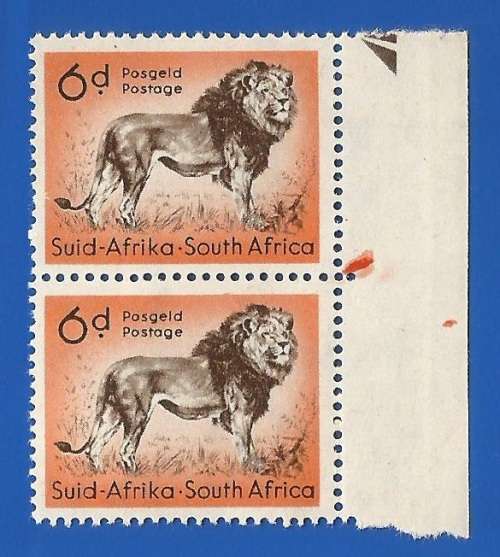Union of South Africa-MNH-SACC157 Lion  Blob in Margin-Thematic-Fauna-Animals